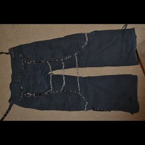 Tripp layered chain pants/shorts