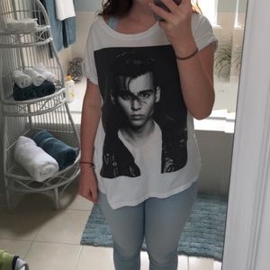 Johnny Depp shirt.
