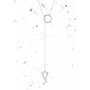 ✖️ SOLD ✖️ NWT Geo charm lariat necklace