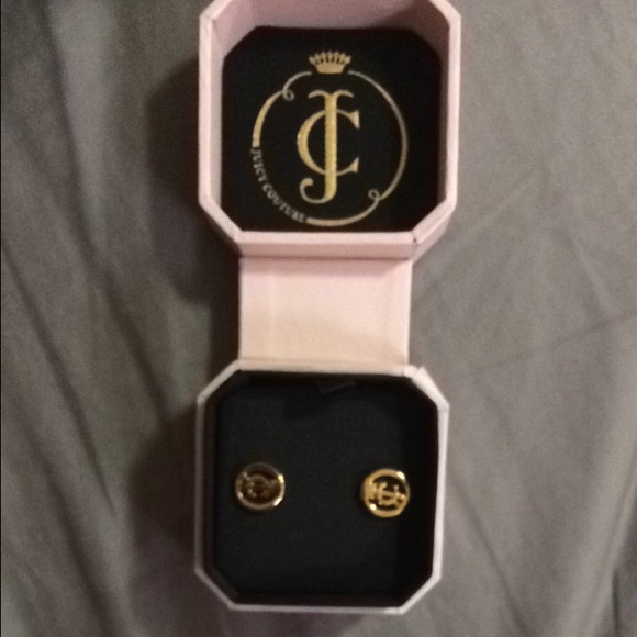 Juicy couture logo earings