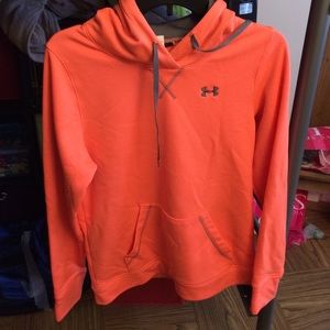 Orange Under Armour hoodie