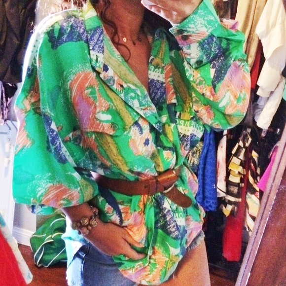 Mira viranco Tops - Retro pure silk brand new shirt