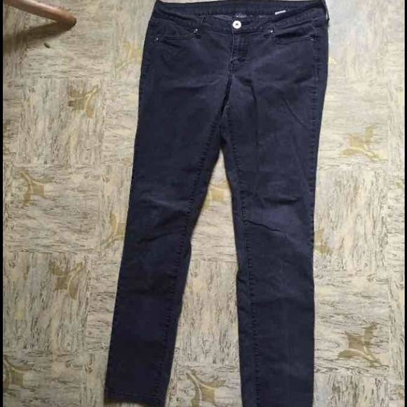 City street black skinny jeans