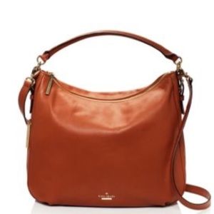 NWT kate spade brown cobble hill luxe Ella bag