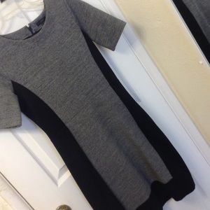 J. CREW Grey & Black Dress