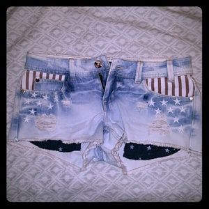 American flag shorts
