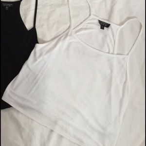 Topshop crop top (white top only)