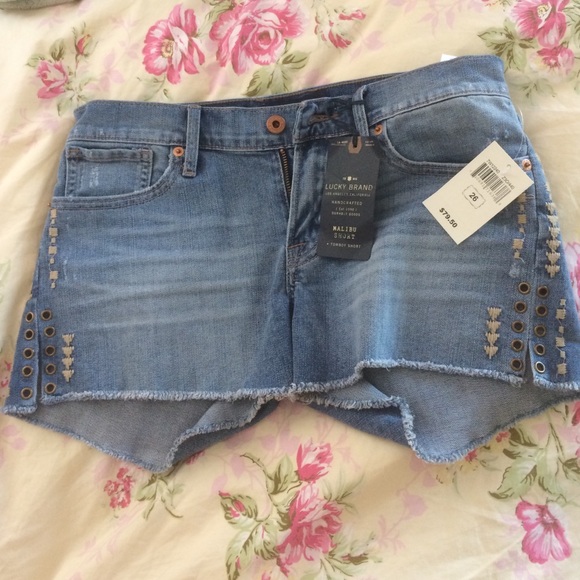 Lucky Brand cut off jean shorts