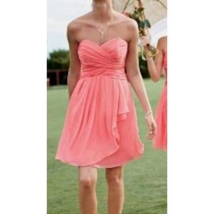 Coral dress for fancy occasion