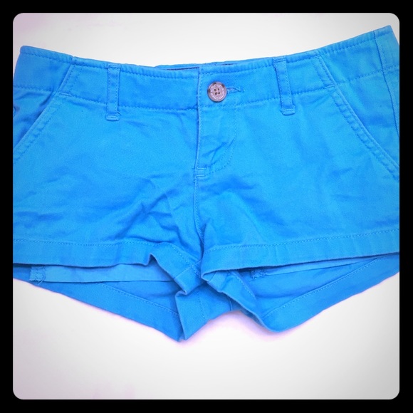 Turquoise hollister shorts
