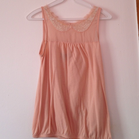 Baby pink Peter Pan top