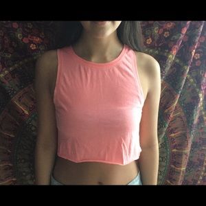 Forever 21 pink crop top
