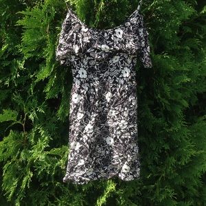 Black and White floral dress