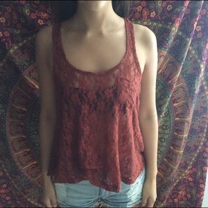 Kirna orange/red floral t-shirt