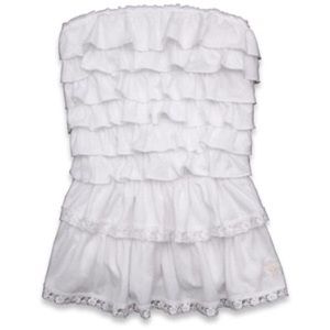 Abercrombie ruffled strapless top!!