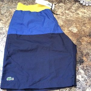 Lacoste swim trunks nwt