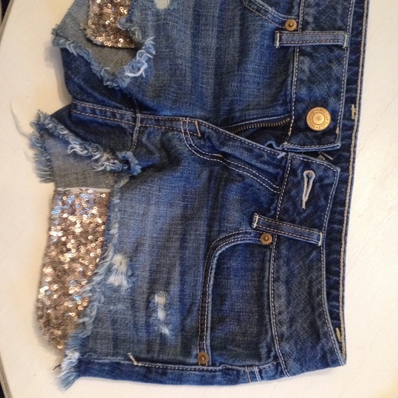 Sequined AE shorts