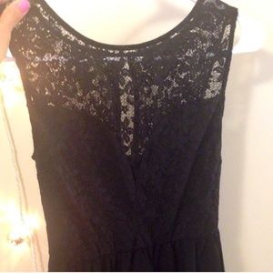 Forever 21 plunging lace neck dress