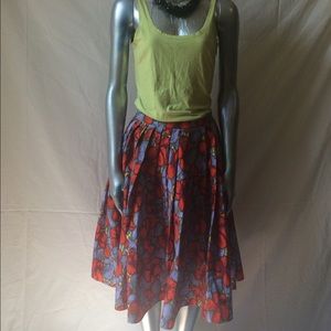Flower Print Skirt