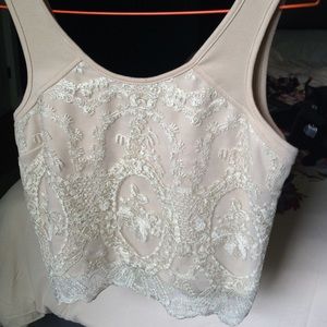 ASOS lace crop top
