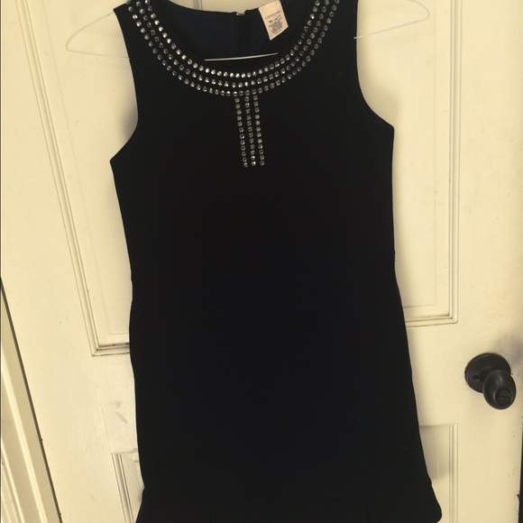 Crewcuts super cute navy blue jewel dress!!