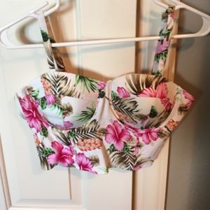 Wet Seal Bustier Crop top