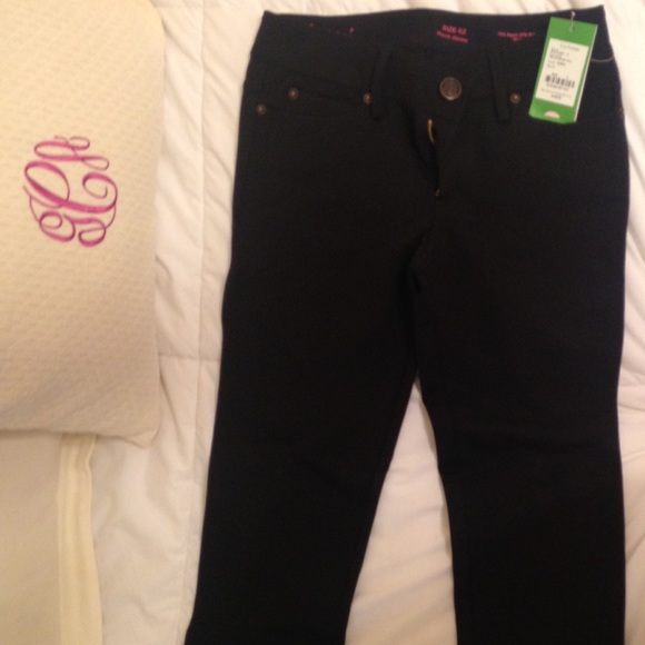 Lilly Pulitzer NWT black Worth Skinny Mini jeans - Picture 3 of 4