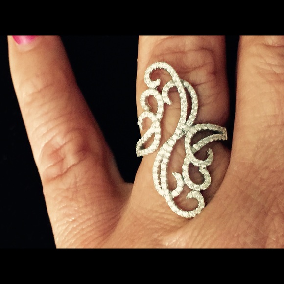 925/steling silver Diamond Ring