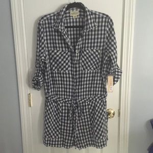 RL Denim & Supply blue gingham romper