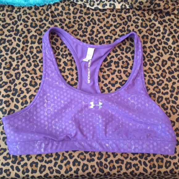 Purple Under Armour sports bra