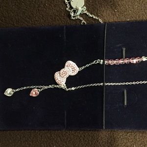Swarovski hello kitty bow necklace LIMITED EDITION