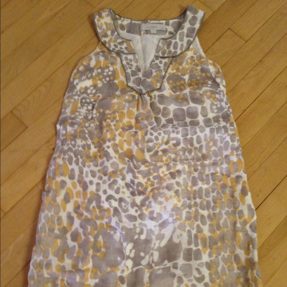 LOFT Patterned Shift Dress 2P