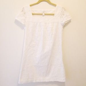 LOFT White Eyelet Dress