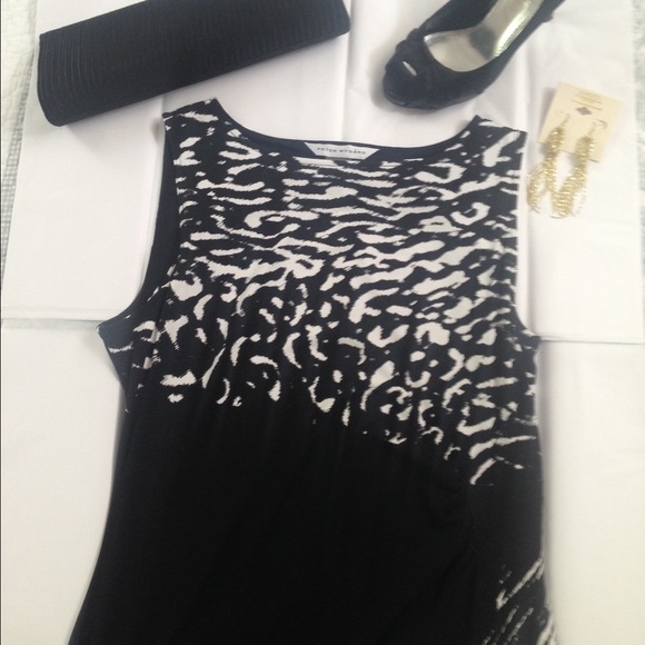 Cute Black and White Animal Inspired Print Dress