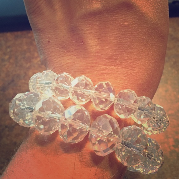Large Chunky Crystal Bracelet