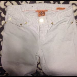 Tory Burch white denim