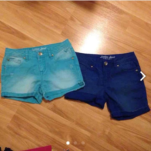 Justice Blue Denim Shorts