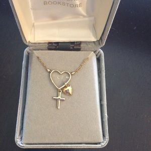 Gold necklace from Notre Dame University