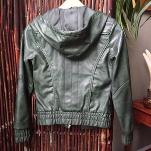 Jackets & Coats - Green faux leather jacket Jackets & Coats - Green faux leather jacket