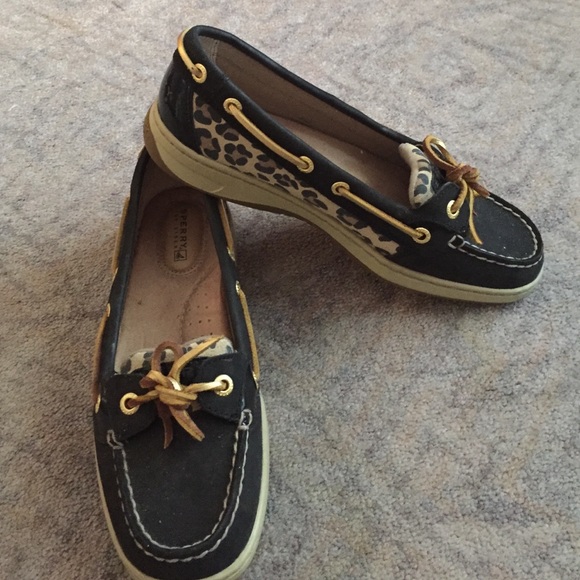 Cheetah sperry shoes