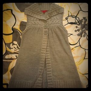 Grey LIV short sleeve long sweater
