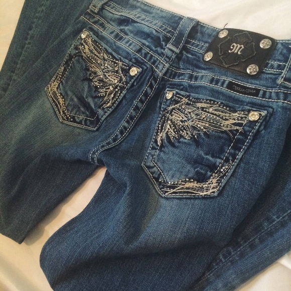 miss me jeans with wings on pocket