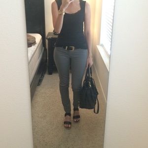 Gray skinny jeans