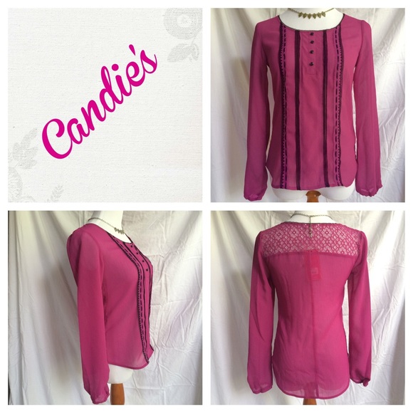 💟 Candie's Sheer Blouse