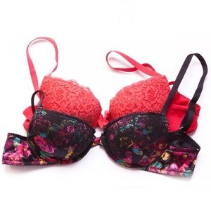 Ella Gel Lace Push Up Bra