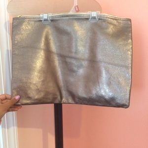 American Apparel Metallic Clutch NWT