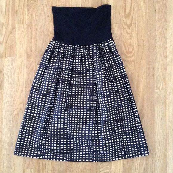 Theory strapless dress