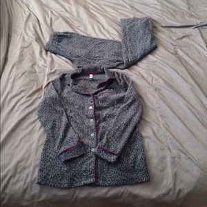 Pajama Button Up and Pant Set