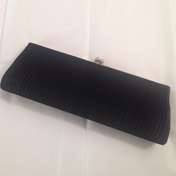 Black Satin Evening Bag