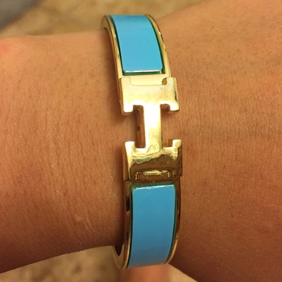 Blue clic clac bracelet